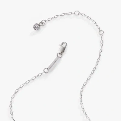 Alex And Ani Silver Elongated Initial Pendant Necklace In Silver - K