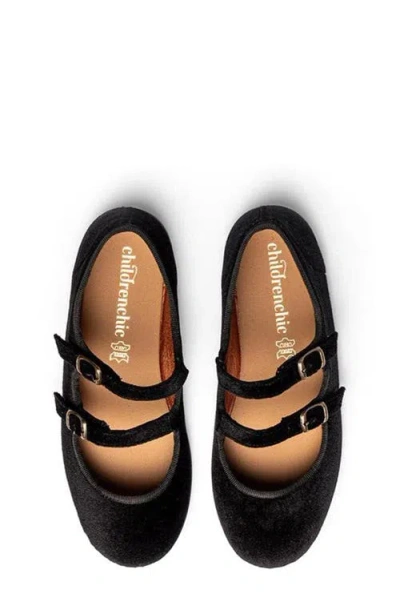 Childrenchic Kids' Zahia Double Strap Mary Jane In Black