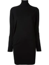 PACO RABANNE roll neck knit dress,DRYCLEANONLY