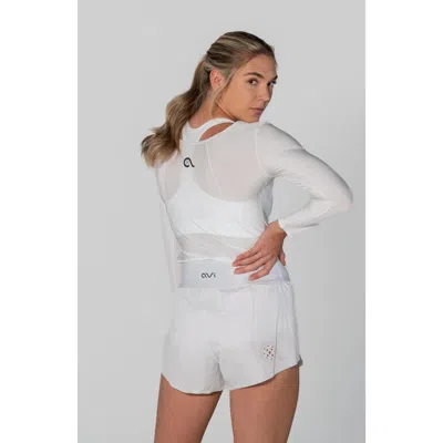 Avi Bounce-it Pickleball Long Sleeve In Club White