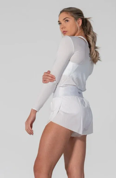 Avi Bounce-it Pickleball Long Sleeve In Club White