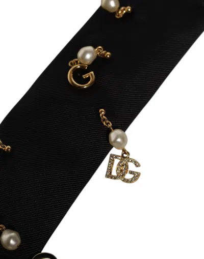 Dolce & Gabbana Black Cotton Embellished Newsboy Men Hat In Black