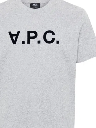 Apc A.p.c. Standard Big Vpc T-shirt Clothing In Grey