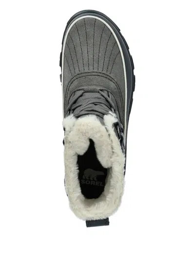 Sorel Tivoli V Faux Fur Lined Waterproof Boot In Quarry/grill