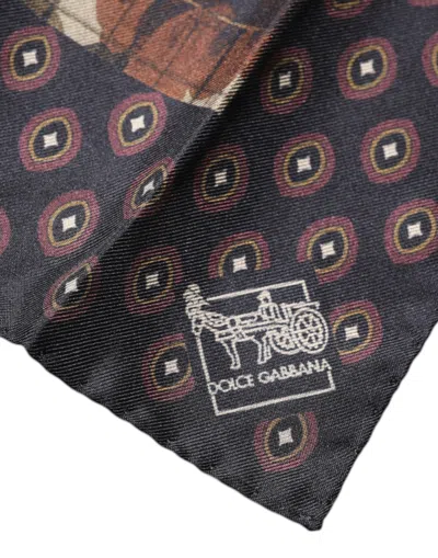 Dolce & Gabbana Multicolor Floral Fantasy Handkerchief Scarf In Multicolor