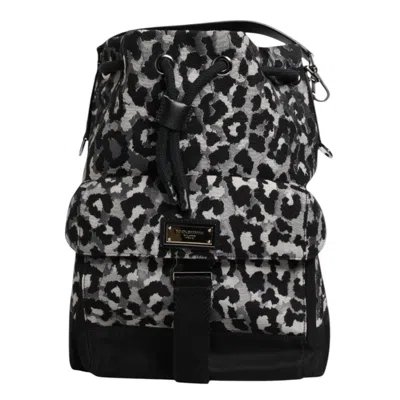 Dolce & Gabbana Multicolor Leopard Jacquard Hobo Crossbody Borse Men's Bag In Multicolor