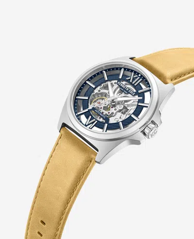 Kenneth Cole Automatic Strap Watch In Tan