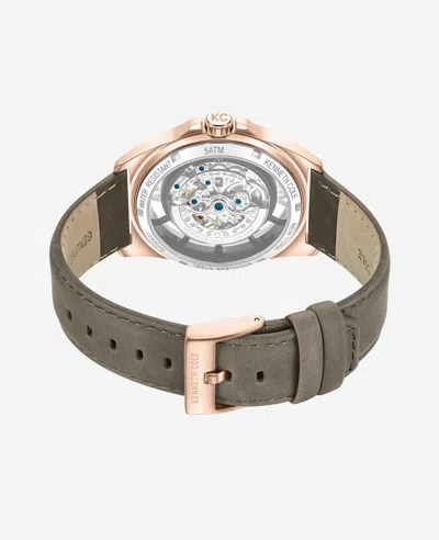 Kenneth Cole Automatic Strap Watch In Khaki