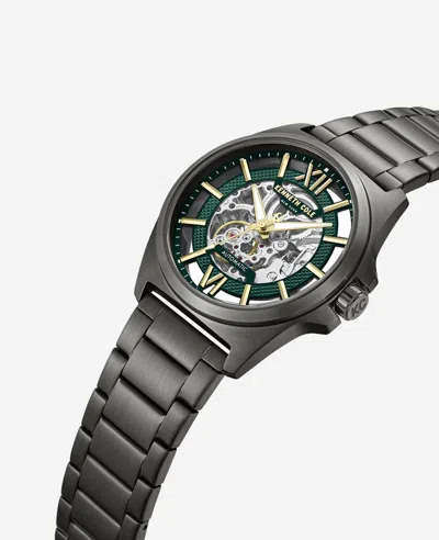 Kenneth Cole Automatic Bracelet Watch In Gun