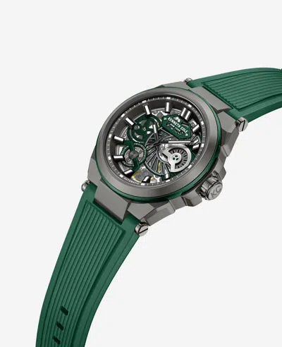 Kenneth Cole Automatic Silicone Watch In Green
