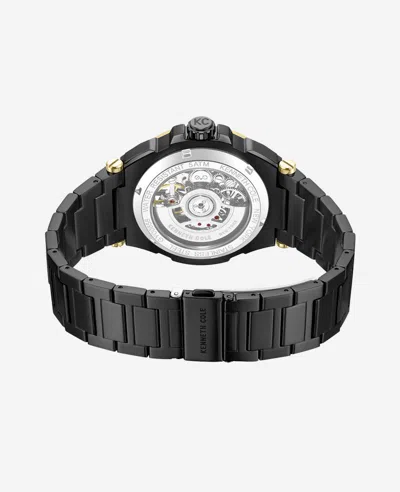 Kenneth Cole Automatic Bracelet Watch In Black