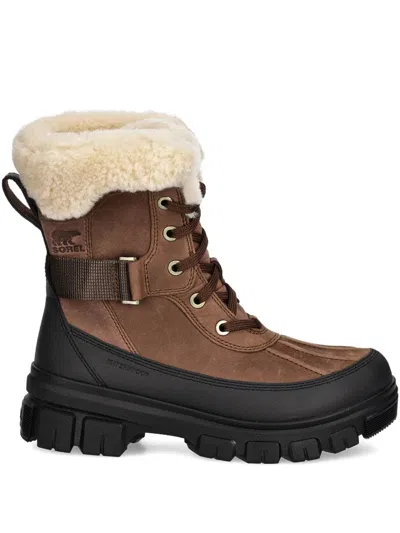 Sorel Tivoli Iv Parc Genuine Shearling Waterproof Boot In Brown