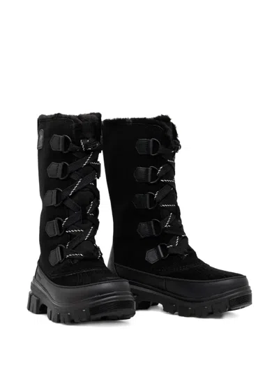 Sorel Tivoli Suede Resort Winter Tall Boots In Black
