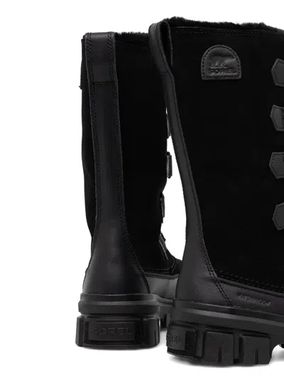 Sorel Tivoli Suede Resort Winter Tall Boots In Black