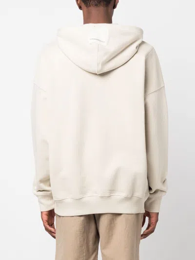 Emporio Armani 'freedom' Hoodie In White