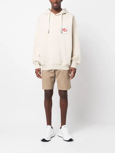 Emporio Armani 'freedom' Hoodie In White