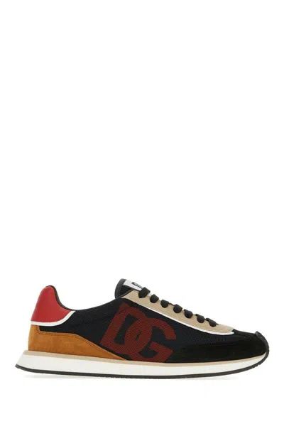 Dolce & Gabbana Dg Cushion Sneaker Sneakers Multicolor In Black