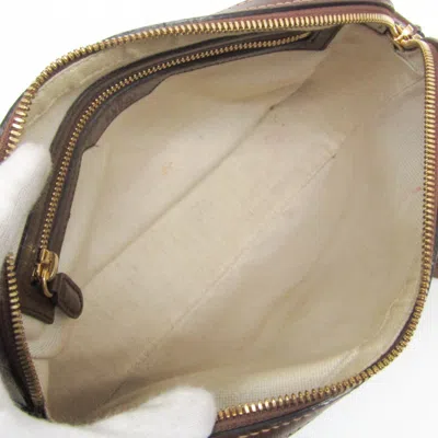 Pre-owned Gucci Interlocking Beige Canvas Shoulder Bag ()