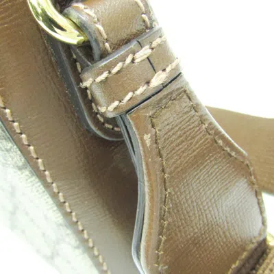 Pre-owned Gucci Interlocking Beige Canvas Shoulder Bag ()