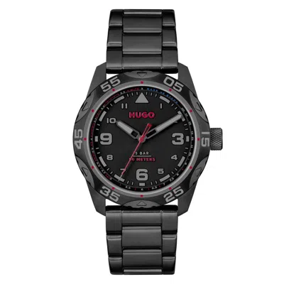 Hugo Boss Black Stainless Steel Watch In Black