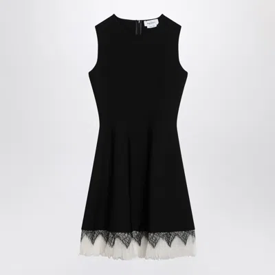Alexander Mcqueen Black Viscose Mix Dresses