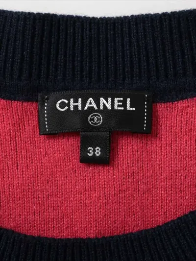 Pre-owned Chanel Monogram-pattern Jumper In Blue