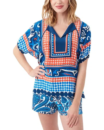 Trina Turk Floria Tunic Top In Multi