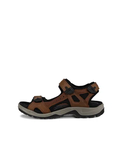 Ecco Men's Offroad Yucatan Sandal In Espresso/ Cocoa Brown/ Black In Multi