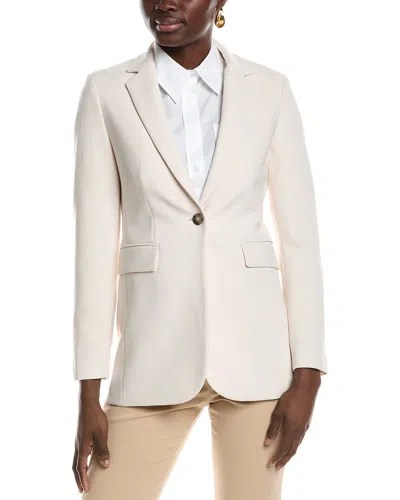 Peserico Linen Blazer In White