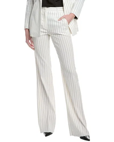 Marella Ulivo Linen-blend Trouser In Gray