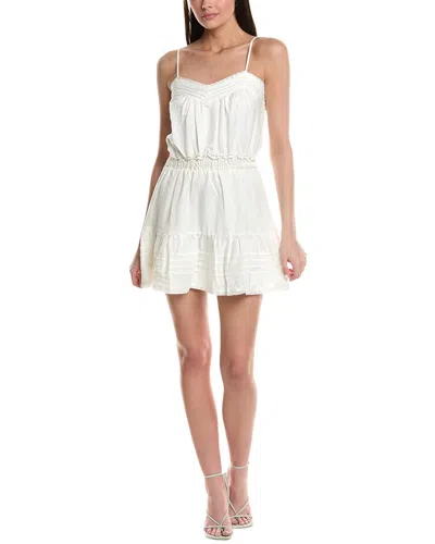 SALTWATER LUXE LINEN-BLEND MINI DRESS 