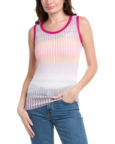 M Missoni Rib Tank In Pink
