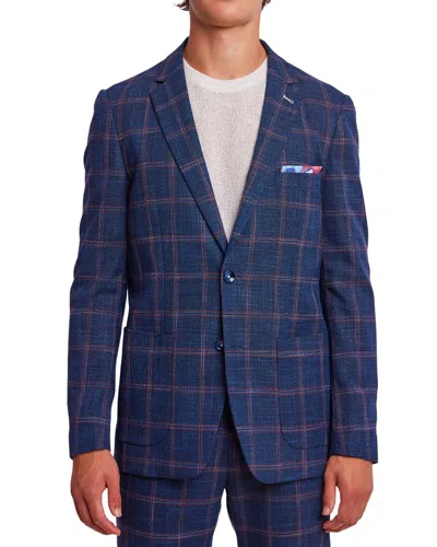 Paisley & Gray Dover Slim Fit Plaid Sport Coat In White