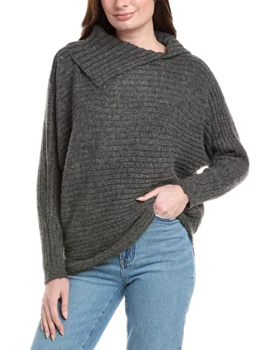 Max Studio Tunic Sweater In Grey