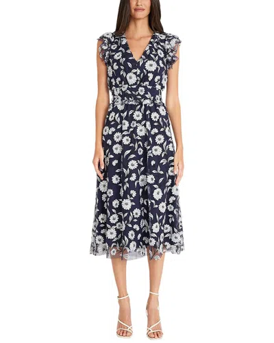 Maggy London Midi Dress In Blue