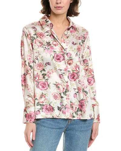 To My Lovers Floral Blouse In White