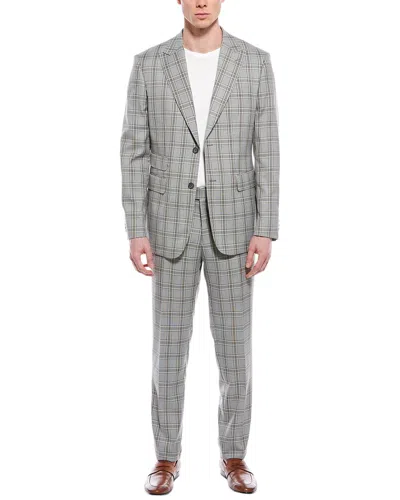 English Laundry 2pc Seersucker Suit In Beige