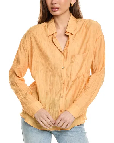 Sadie & Sage Sage The Label Clementine Crush Cutout Shirt In Orange