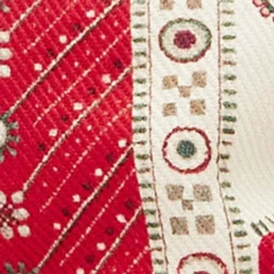 Isabel Marant Delya Hat In Red And Ecru