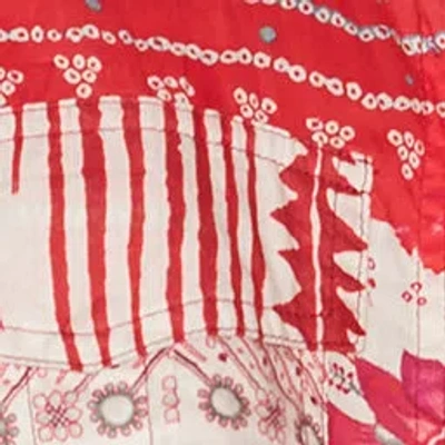 Isabel Marant Étoile Isabel Marant Etoile Nath Tied Cotton Voile Shirt In Red And Ecru