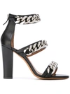 GIVENCHY CHAIN TRIM SANDALS,BE0882100411662676