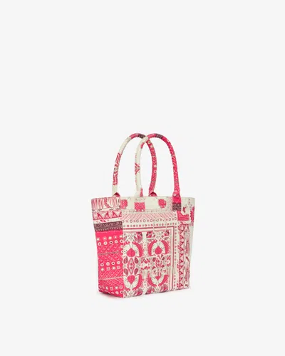 Isabel Marant Floral Print Dual Handles Tote Bag In Red