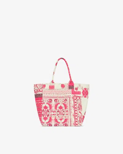 Isabel Marant Floral Print Dual Handles Tote Bag In Red