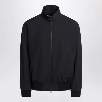 Fear Of God Navy Blue Wool Jacket With Zip In Multi