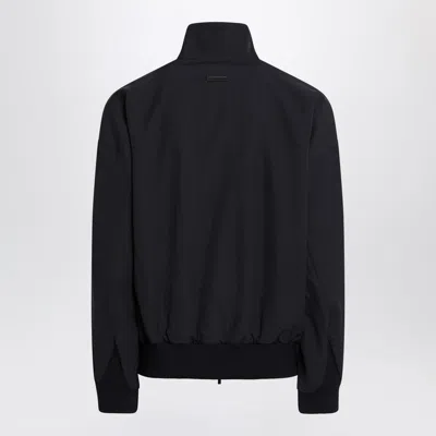 Fear Of God Navy Blue Wool Jacket With Zip In Multi