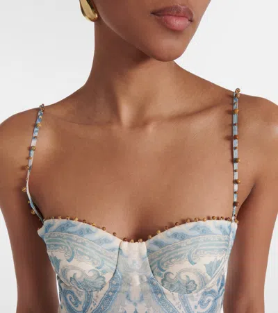 Zimmermann Printed Pattern Linen Blend Dress