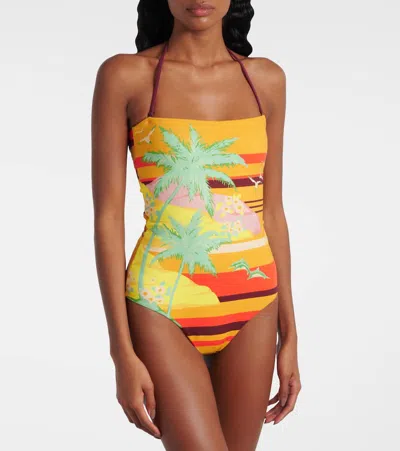 Alemais Printed Swimsuit In Multicoloured