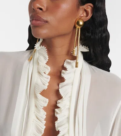 Tom Ford Embellished Clip-on Earrings In Gold