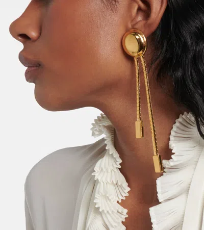 Tom Ford Embellished Clip-on Earrings In Gold