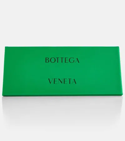 Bottega Veneta Sardine Oval-frame Silver-tone Sunglasses In Silver